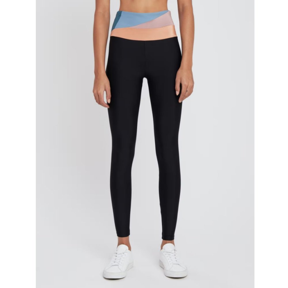 Lanston Sport Bronze Blocked Waistband Leggings‎